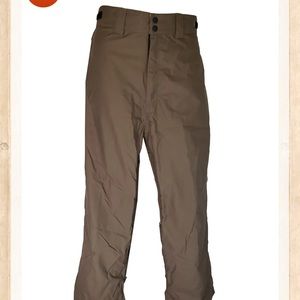 MISSION SIX FLUX WATERPROOF SNOWBOARD PANTS BROWN MEN'S LARGE